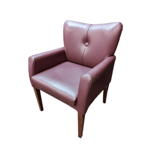 Used Nb used medalist contemporary side chair – faux lth – burgandy