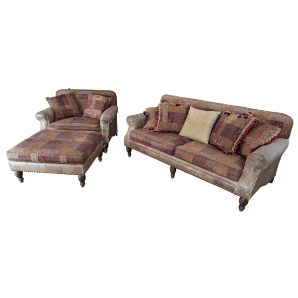 used Sofa & oversize chair with ottoman – priority seating by shuford