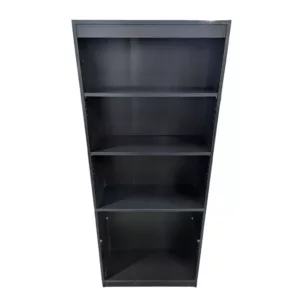 3 shelf black bookcase - 28x11.5x69