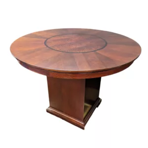 42" Round Cherry Table w/ Square Base