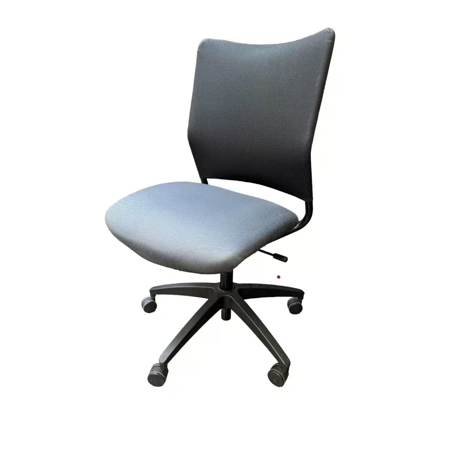 Used Hon Armless Task Chair, Grey Seat/black Back