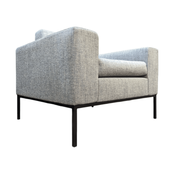 Hbf lounge chairs - greyishblue metal frame