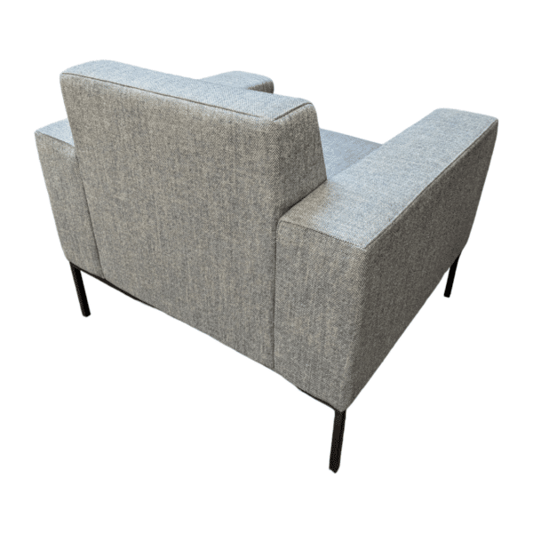 Hbf lounge chairs - greyishblue metal frame