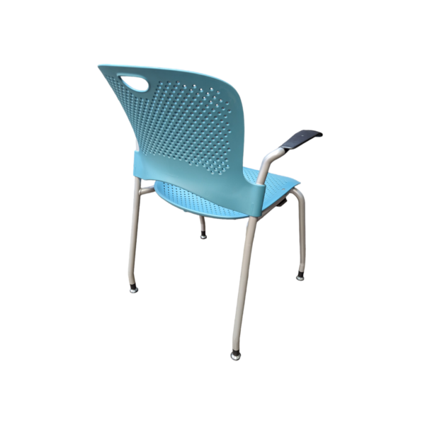 Used herman miller stack chair turquoise