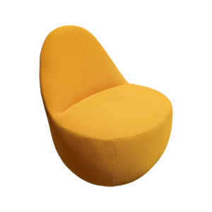 used Bernhardt mitt orange fabric chair