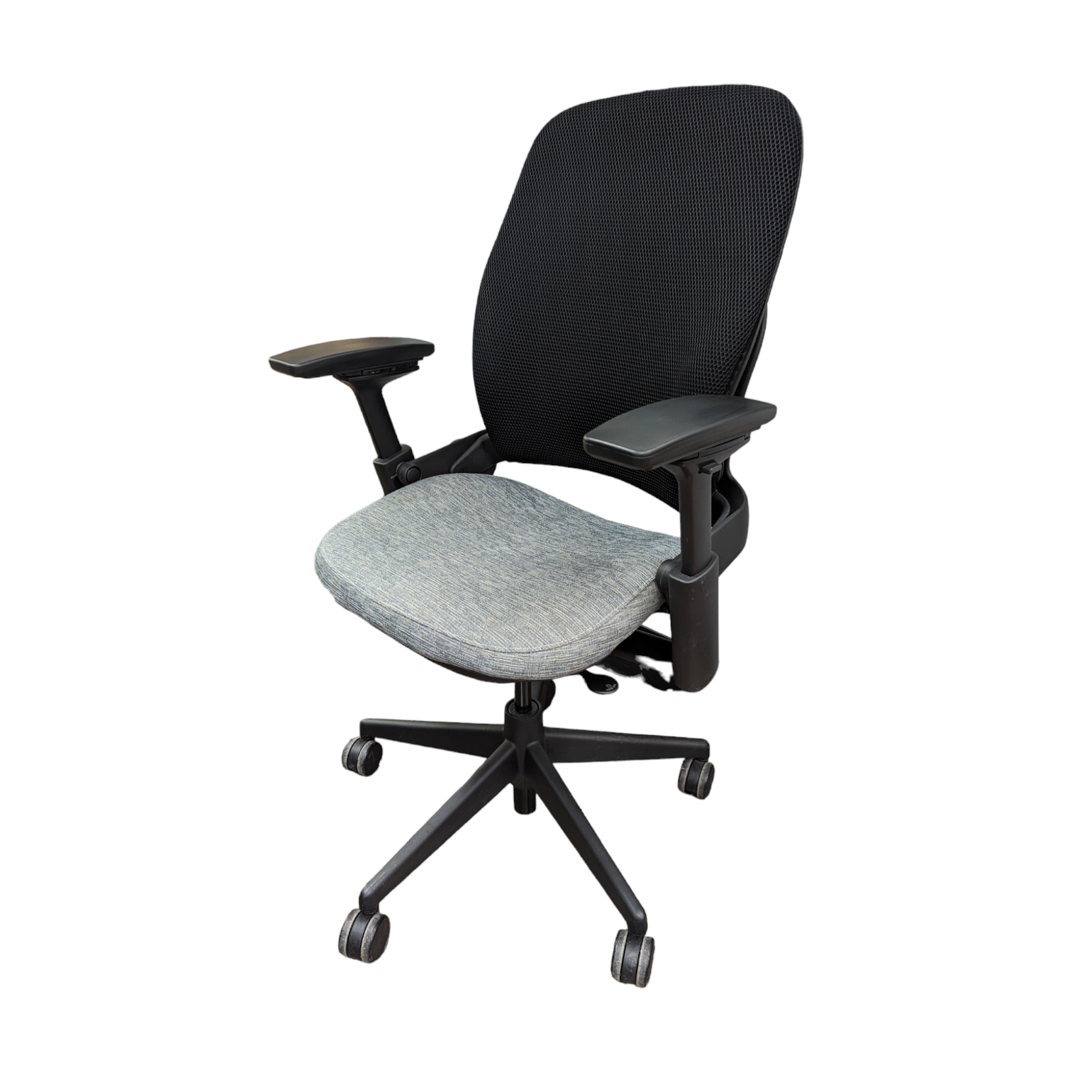 Used steelcase leap v2 - blue seat black with mesh back