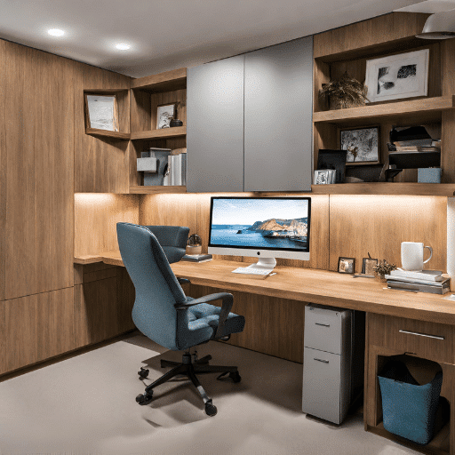 home office cubicle