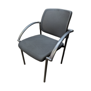 used Ofd stack chair - mesh seat & back - black