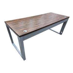 Reclaimed Wood Table Desk w/ Metal Frame, 30inX72in